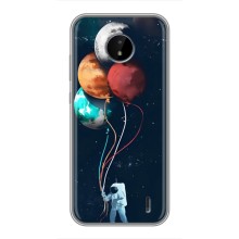 Космические Чехлы для Нокиа С10 (VPrint) (Планеты шарики)