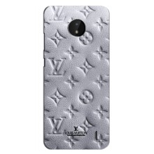 Текстурный Чехол Louis Vuitton для Нокиа С10 – Белый ЛВ