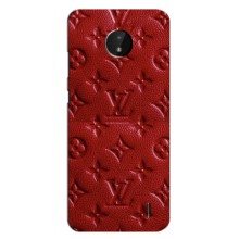 Текстурный Чехол Louis Vuitton для Нокиа С10 – Красный ЛВ