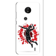 Чехлы с принтом Спортивная тематика для Nokia C20 Plus – Волейболист