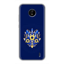 Чохли для Nokia C20 Plus Укр. Символіка (AlphaPrint) (Квітковий Герб)