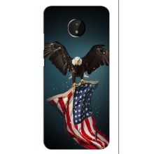 Чехол Флаг USA для Nokia C20 Plus – Орел и флаг