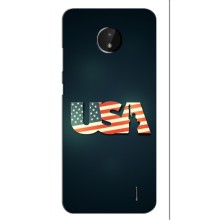 Чехол Флаг USA для Nokia C20 Plus – USA