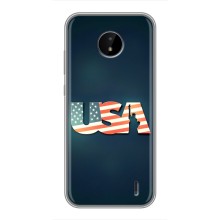 Чохол Прапор USA для Nokia C20 Plus