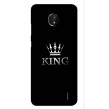 Чехол (Корона на чёрном фоне) для Нокиа С20 Плюс – KING