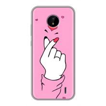 Чохол з принтом для Nokia C20 Plus (AlphaPrint - Знак сердечка)