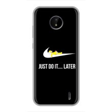 Силиконовый Чехол на Nokia C20 Plus с картинкой Nike (Later)