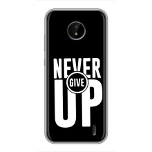 Силиконовый Чехол на Nokia C20 Plus с картинкой Nike (Never Give UP)