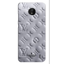 Текстурный Чехол Louis Vuitton для Нокиа С20 Плюс – Белый ЛВ