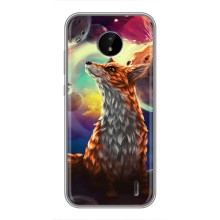 Чехлы с картинкой Лисички для Nokia C20 (VPrint) (Лисица в космосе)