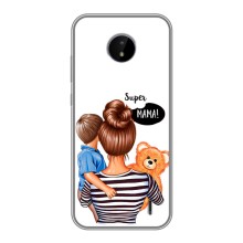 Чехол с печатью для Nokia C20 - (Мама с ребенком) (AlphaPrint) (Мама с сыном)