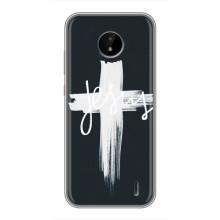 Чехол для Nokia C20 (AlphaPrint) - (Христианские) (Иисус)