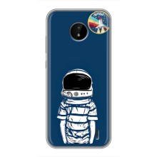 Чехол NASA для Nokia C20 (AlphaPrint) (Мальчик в шлеме)