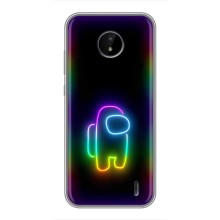 Чехол Амонг Ас для Nokia C20 (AlphaPrint) (Яркий скин)