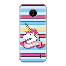 Чехол для Нокиа С20 - (Единорожки - Новинки) (AlphaPrint) (Unicorn)