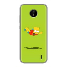 Чехол с Симпсонами для Nokia C20 (VPrint) (Барт Симпсон)