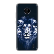 Чехол со Львом для Nokia C20 (VPrint) (Синий Лев)