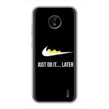 Чехол с логотипом Найк на Nokia C20 (Nike just do it)