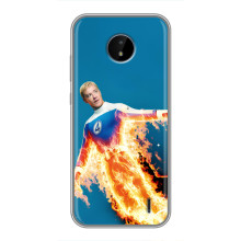 Чехол с принтом Фантастическая четверка для Nokia C20 – Человек-Факел