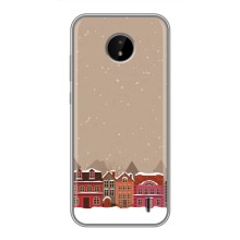 Новогодние, Праздничные Чехлы для Nokia C20 - 2024 год (Зимний город)