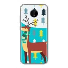 Силіконовий бампер з картинкою звірів для Nokia C20 (Олень із шарфом)