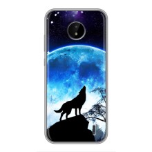 Защитные чехлы для Нокиа С20 (AlphaPrint) (ХИТ продаж) ВОЛК (Волк на луну)