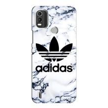 Чехлы Адидас для Nokia C21 Plus (AlphaPrint) – Адидас на мраморе