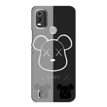 Чехлы для Nokia C21 Plus - Bearbrick Louis Vuitton (PREMIUMPrint) (БеарБрик глаза)