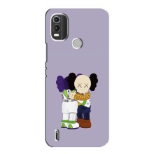 Чехлы для Nokia C21 Plus - Bearbrick Louis Vuitton (PREMIUMPrint) (Дружба Беарбрик)