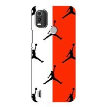 Чехлы для Nokia C21 Plus - с картинкой JORDAN (AlphaPrint) (Лого Джордан)