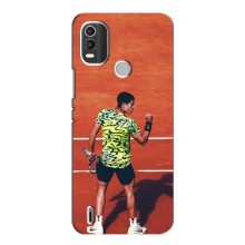 Чехлы с принтом Спортивная тематика для Nokia C21 Plus – Алькарас Теннисист