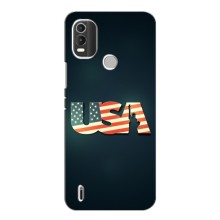 Чехол Флаг USA для Nokia C21 Plus – USA
