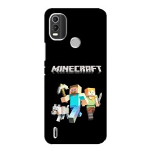 Чехол Майнкрафт на Nokia C21 Plus (AlphaPrint) Minecraft – герои Minecraft