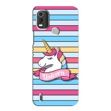 Чехол для Нокиа С21 Плюс - (Единорожки - Новинки) (AlphaPrint) (Unicorn)