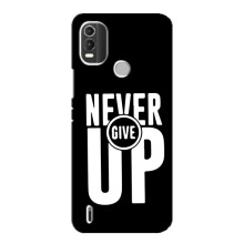 Силиконовый Чехол на Nokia C21 Plus с картинкой Nike (Never Give UP)