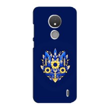 Чохли для Nokia C21 Укр. Символіка (AlphaPrint) (Квітковий Герб)