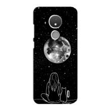 Чохол з малюнком кіт на Nokia C21 – Дівчина з котом