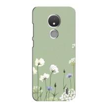 Чехол с цветочным принтом на Нокиа С21
