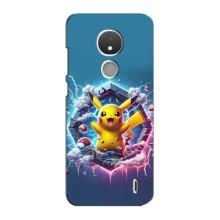 Чохол з Пікачу на Nokia C21 – Лого Пікачу