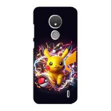 Чохол з Пікачу на Nokia C21 – Пікачу з м'ячем