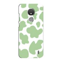 Чохол з принтом корови на Нокія С21 – Зелений принт