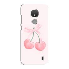 Чохол з розовим принтом для Nokia C21 – Рожеві вишні