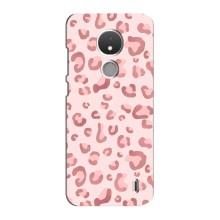 Чохол з розовим принтом для Nokia C21 – Рожевий леопард