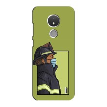 Силиконовый бампер (Работники) на Nokia C21 – Пожарник
