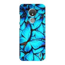 Силіконовий бампер з картинкою звірів для Nokia C21 (Крила метеликів)