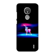 Силіконовий бампер з картинкою звірів для Nokia C21 (Яскравий олень)