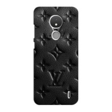 Текстурный Чехол Louis Vuitton для Нокиа С21 (Черный ЛВ)