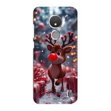 Яскравий чохол для Nokia C21 з Зимові Оленята – Олень серед подарунків