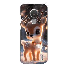 Яскравий чохол для Nokia C21 з Зимові Оленята – Оленятко