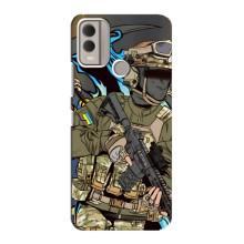 Чехлы с картинкой ЗСУ для Nokia C22 (AlphaPrint) – Воин ВСУ